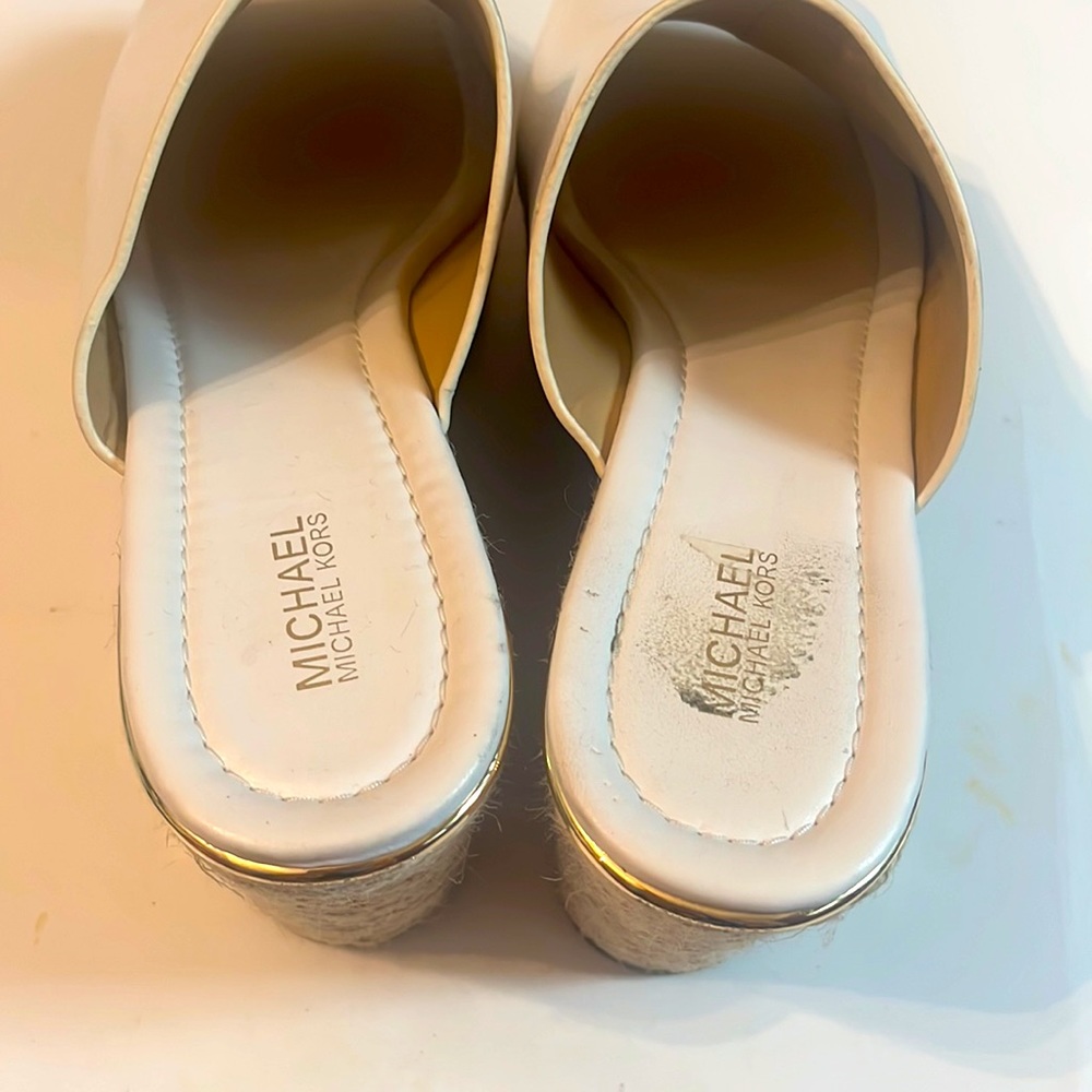 MICHAEL Michael Kors White Wedge Mules - Picture 8 of 10